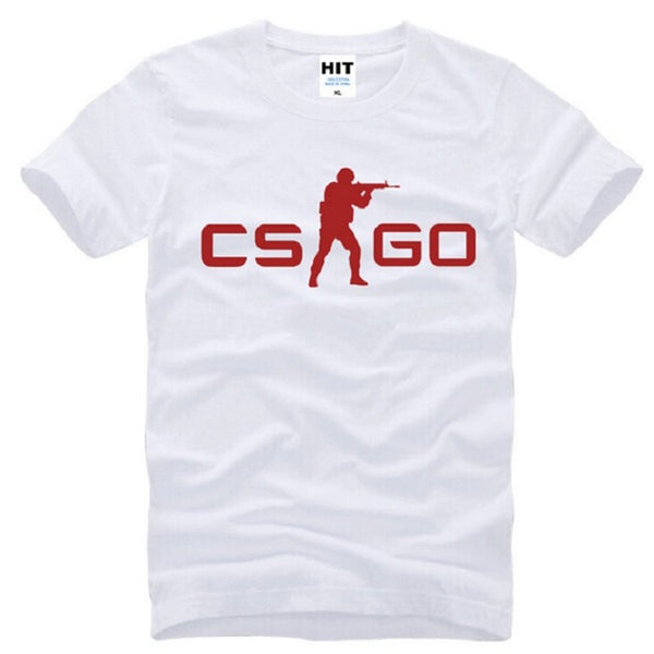 Summer Style COUNTER STRIKE GLOBAL CS Gun T Shirts Men Cotton Short Sleeve CS GO Printed Men's T-Shirt Fashion Male Game Top Tee