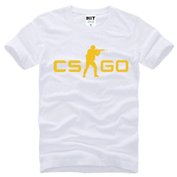 Summer Style COUNTER STRIKE GLOBAL CS Gun T Shirts Men Cotton Short Sleeve CS GO Printed Men's T-Shirt Fashion Male Game Top Tee