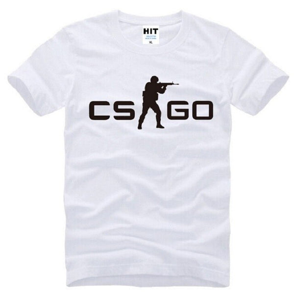 Summer Style COUNTER STRIKE GLOBAL CS Gun T Shirts Men Cotton Short Sleeve CS GO Printed Men's T-Shirt Fashion Male Game Top Tee