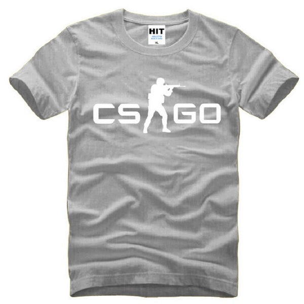 Summer Style COUNTER STRIKE GLOBAL CS Gun T Shirts Men Cotton Short Sleeve CS GO Printed Men's T-Shirt Fashion Male Game Top Tee
