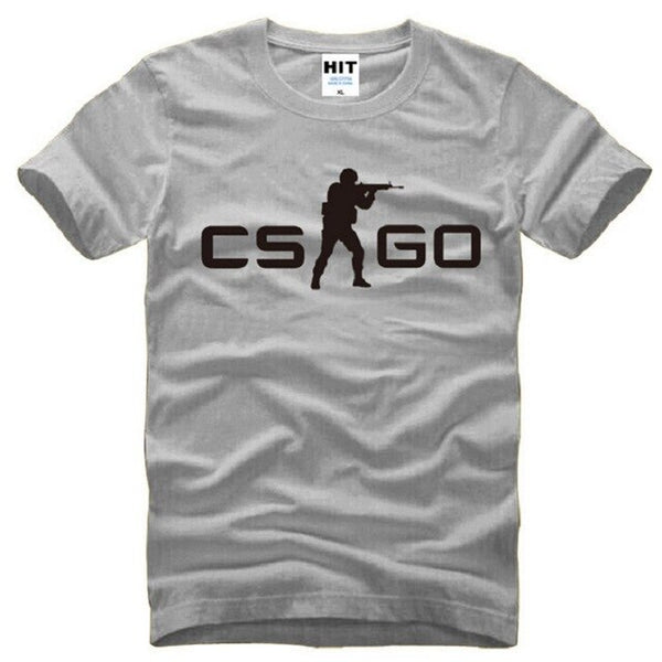 Summer Style COUNTER STRIKE GLOBAL CS Gun T Shirts Men Cotton Short Sleeve CS GO Printed Men's T-Shirt Fashion Male Game Top Tee