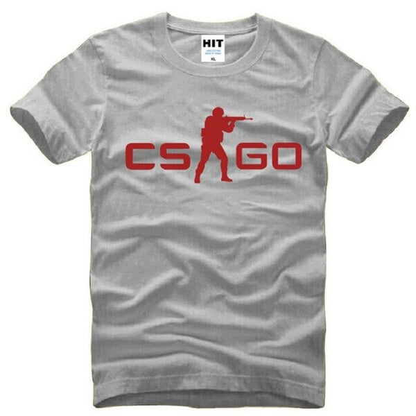 Summer Style COUNTER STRIKE GLOBAL CS Gun T Shirts Men Cotton Short Sleeve CS GO Printed Men's T-Shirt Fashion Male Game Top Tee