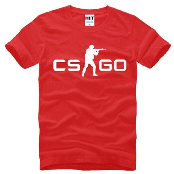 Summer Style COUNTER STRIKE GLOBAL CS Gun T Shirts Men Cotton Short Sleeve CS GO Printed Men's T-Shirt Fashion Male Game Top Tee
