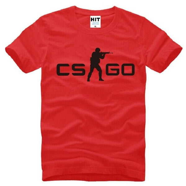 Summer Style COUNTER STRIKE GLOBAL CS Gun T Shirts Men Cotton Short Sleeve CS GO Printed Men's T-Shirt Fashion Male Game Top Tee