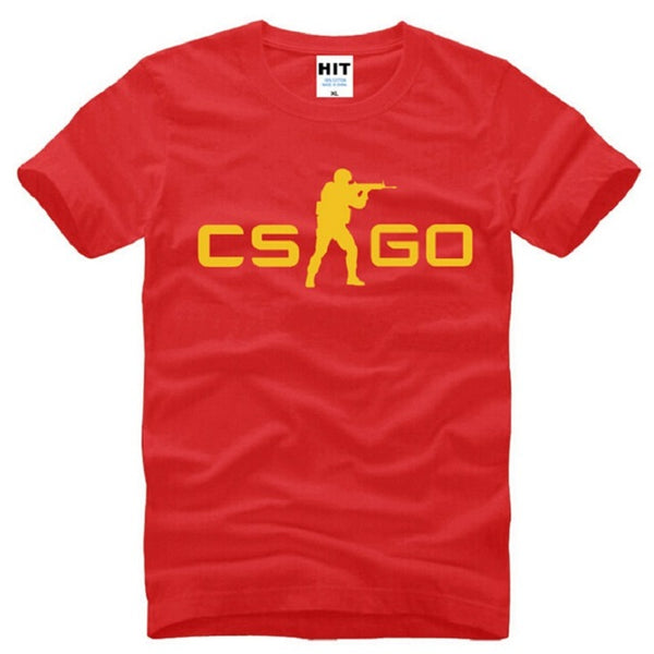 Summer Style COUNTER STRIKE GLOBAL CS Gun T Shirts Men Cotton Short Sleeve CS GO Printed Men's T-Shirt Fashion Male Game Top Tee