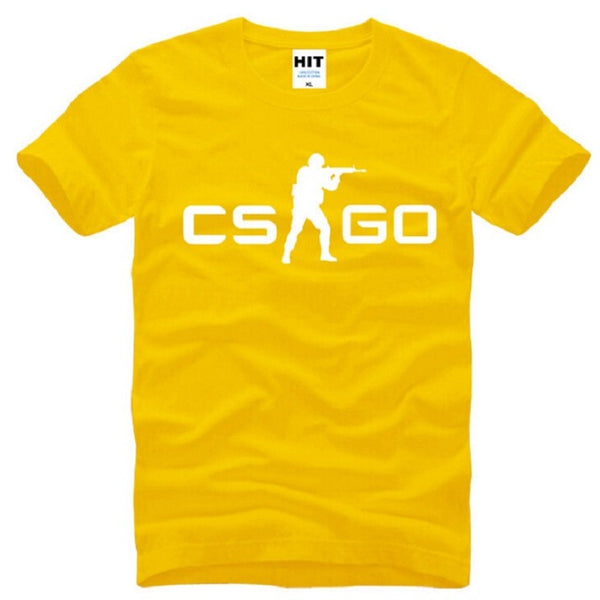 Summer Style COUNTER STRIKE GLOBAL CS Gun T Shirts Men Cotton Short Sleeve CS GO Printed Men's T-Shirt Fashion Male Game Top Tee