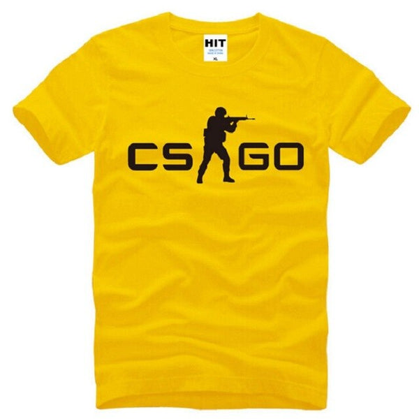 Summer Style COUNTER STRIKE GLOBAL CS Gun T Shirts Men Cotton Short Sleeve CS GO Printed Men's T-Shirt Fashion Male Game Top Tee