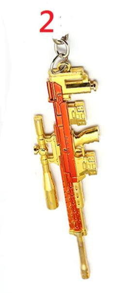 HSIC 42 Styles Game CS GO PLAYERUNKNOWNS BATTLEGROUNDS Keychain PUBG AK47 AWM M24 Gun Weapon Chaveiro Men llaveros para hombre