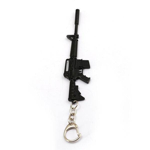 HSIC 42 Styles Game CS GO PLAYERUNKNOWNS BATTLEGROUNDS Keychain PUBG AK47 AWM M24 Gun Weapon Chaveiro Men llaveros para hombre