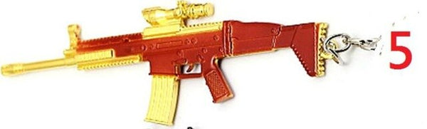 HSIC 42 Styles Game CS GO PLAYERUNKNOWNS BATTLEGROUNDS Keychain PUBG AK47 AWM M24 Gun Weapon Chaveiro Men llaveros para hombre