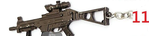 HSIC 42 Styles Game CS GO PLAYERUNKNOWNS BATTLEGROUNDS Keychain PUBG AK47 AWM M24 Gun Weapon Chaveiro Men llaveros para hombre