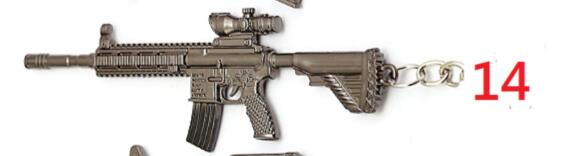 HSIC 42 Styles Game CS GO PLAYERUNKNOWNS BATTLEGROUNDS Keychain PUBG AK47 AWM M24 Gun Weapon Chaveiro Men llaveros para hombre