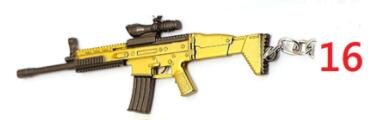 HSIC 42 Styles Game CS GO PLAYERUNKNOWNS BATTLEGROUNDS Keychain PUBG AK47 AWM M24 Gun Weapon Chaveiro Men llaveros para hombre