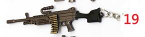HSIC 42 Styles Game CS GO PLAYERUNKNOWNS BATTLEGROUNDS Keychain PUBG AK47 AWM M24 Gun Weapon Chaveiro Men llaveros para hombre