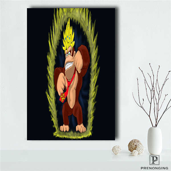 Canvas Poster Silk Fabric Donkey Kong - Retro Nintendo Gaming Poster (Classic Donkey Kong / NES)190418-s-06