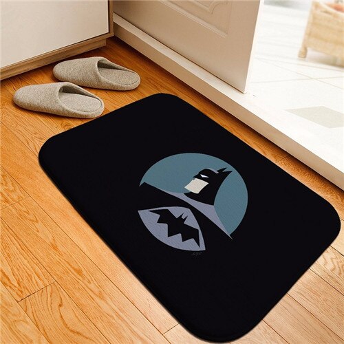 Bath Mat Hero Batman Printed Rug Toilet Carpet Flannel Non Slip Bath Mat Absorbent Bathroom Mat Floor Mat 40x60cm Custom
