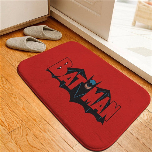 Bath Mat Hero Batman Printed Rug Toilet Carpet Flannel Non Slip Bath Mat Absorbent Bathroom Mat Floor Mat 40x60cm Custom