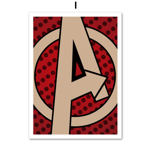 Superman Batman iron Man Marvel Avengers Movie Wall Art Canvas Painting Nordic Posters And Prints Wall Pictures Kids Room Decor