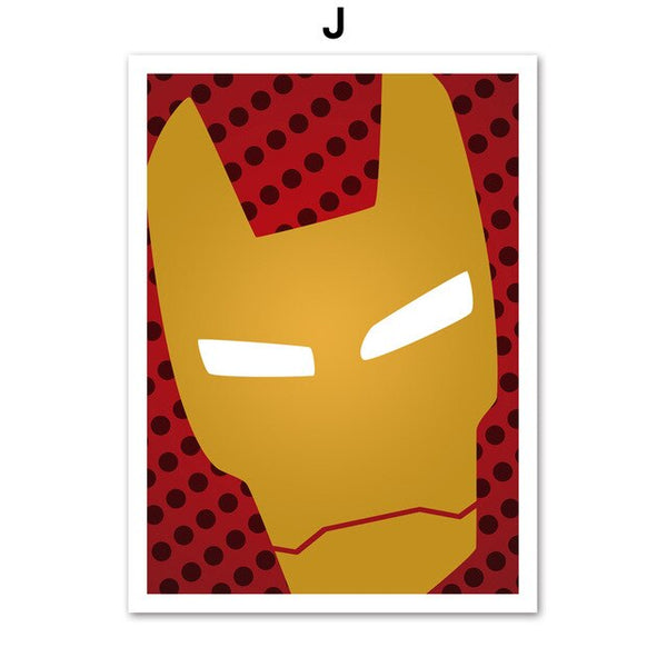 Superman Batman iron Man Marvel Avengers Movie Wall Art Canvas Painting Nordic Posters And Prints Wall Pictures Kids Room Decor