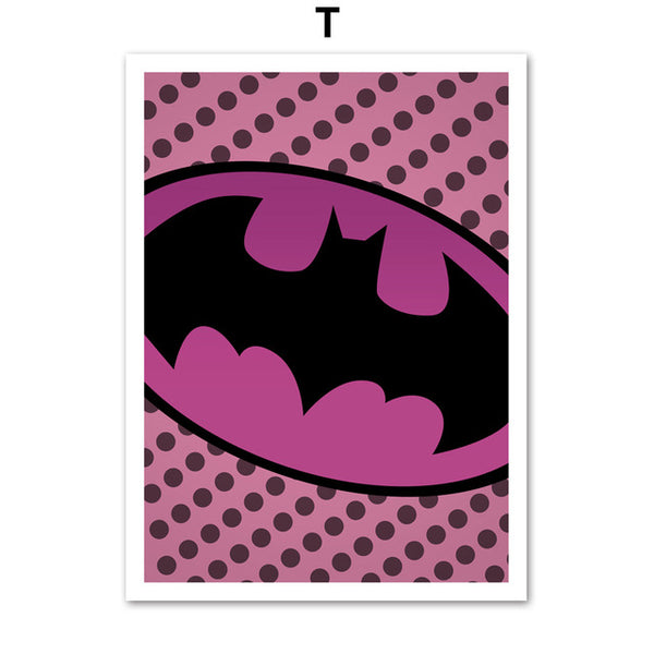 Superman Batman iron Man Marvel Avengers Movie Wall Art Canvas Painting Nordic Posters And Prints Wall Pictures Kids Room Decor